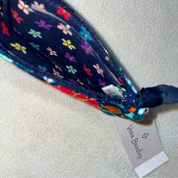 New! Vera Bradley Zip ID Wallet Card Case in Happy Blooms Floral🌺🍃 - Picture 5 of 7